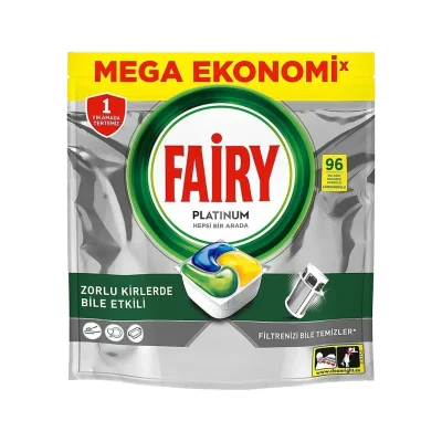 قرص ماشین ظرفشویی فیری پلاتینیوم Platinum بسته 96 تایی